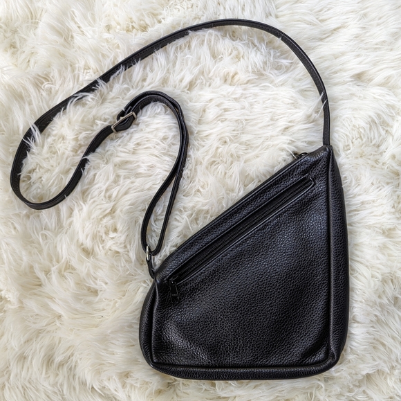 KT Leather Designs Handbags - NWOT Black Leather Zip Purse - Made in Michigan, USA